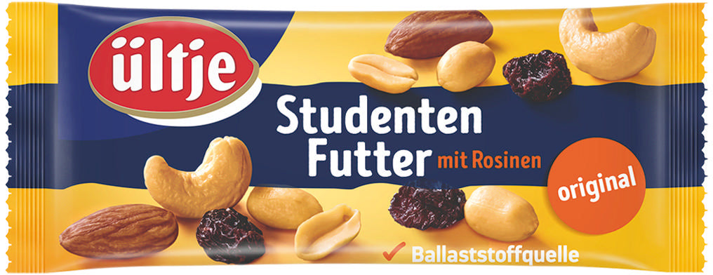 Ültje Studentenfutter – mit Rosinen, geröstet – 20 × 50 g