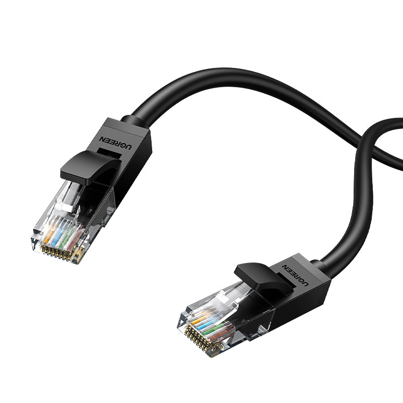 Ugreen 20160 Patchkabel – Cat6 U/UTP, 2 m, Schwarz, RJ‑45