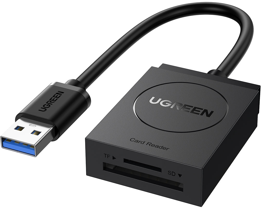Ugreen 20250 – 2-in-1 Kartenleser – USB 3.0, für SD/MicroSD/MMC (inkl. SDHC/SDXC)