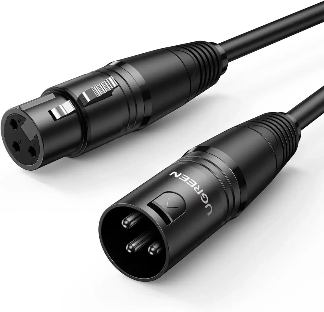 UGREEN – Mikrofonkabel – XLR (M–F), kabelgebunden, 1 m – für Mikrofon, Mischpult, Lautsprechersysteme