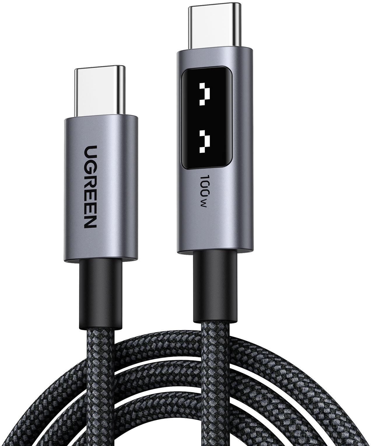 Ugreen USB-C-auf-USB-C-Kabel – 480 Mbit/s – 2 m – PD 100 W – Schwarz – für iPhone 15, Galaxy S24 und mehr