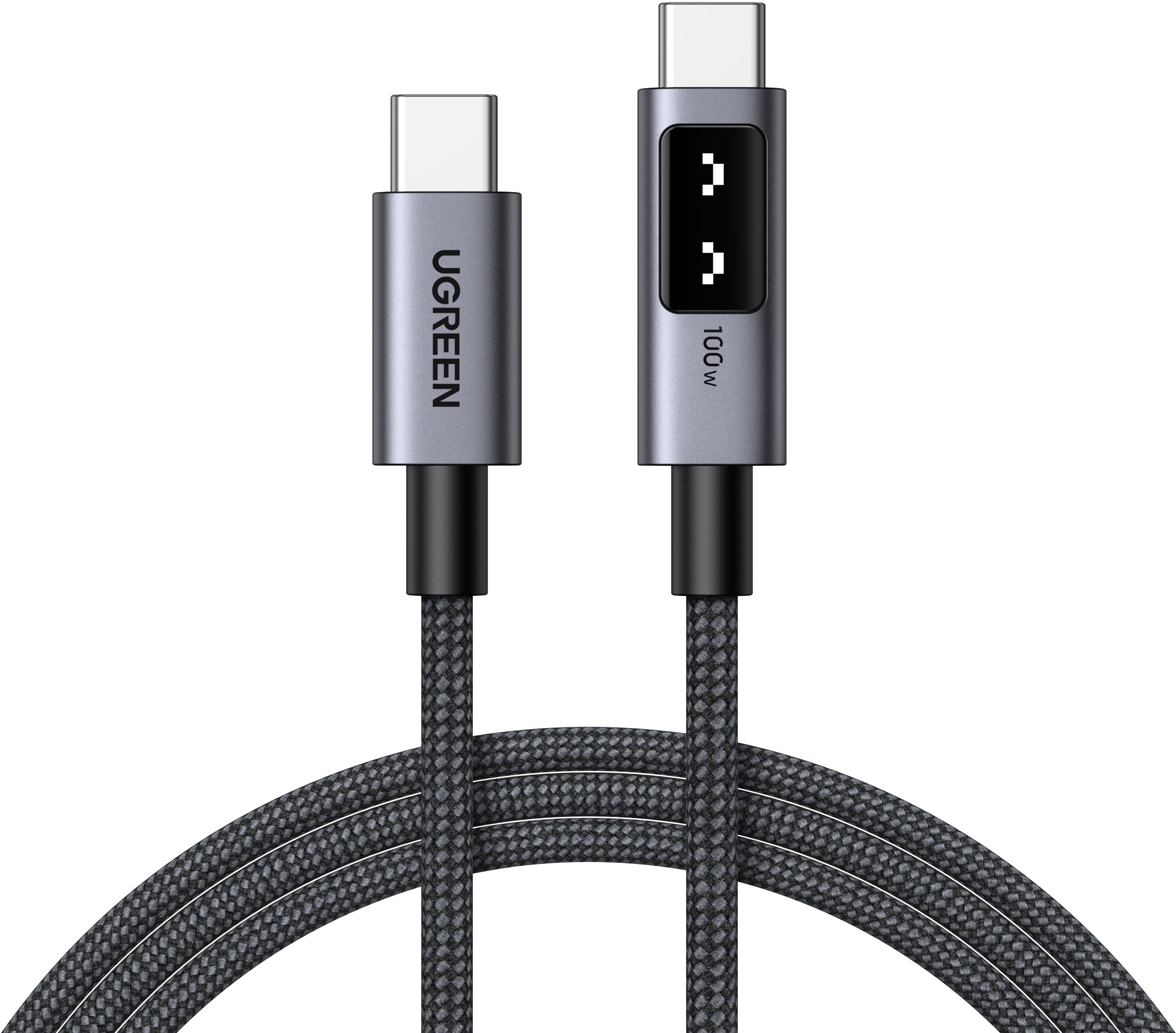 Ugreen USB-C auf USB-C Kabel – USB 2.0 (480 Mbit/s) – 3 m – PD 100 W – LED-Display