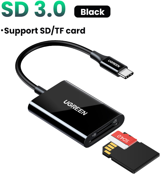 Ugreen CM265 – USB-C 3.0 Kartenleser für SD/microSD (inkl. SDHC/SDXC/microSDHC/microSDXC)
