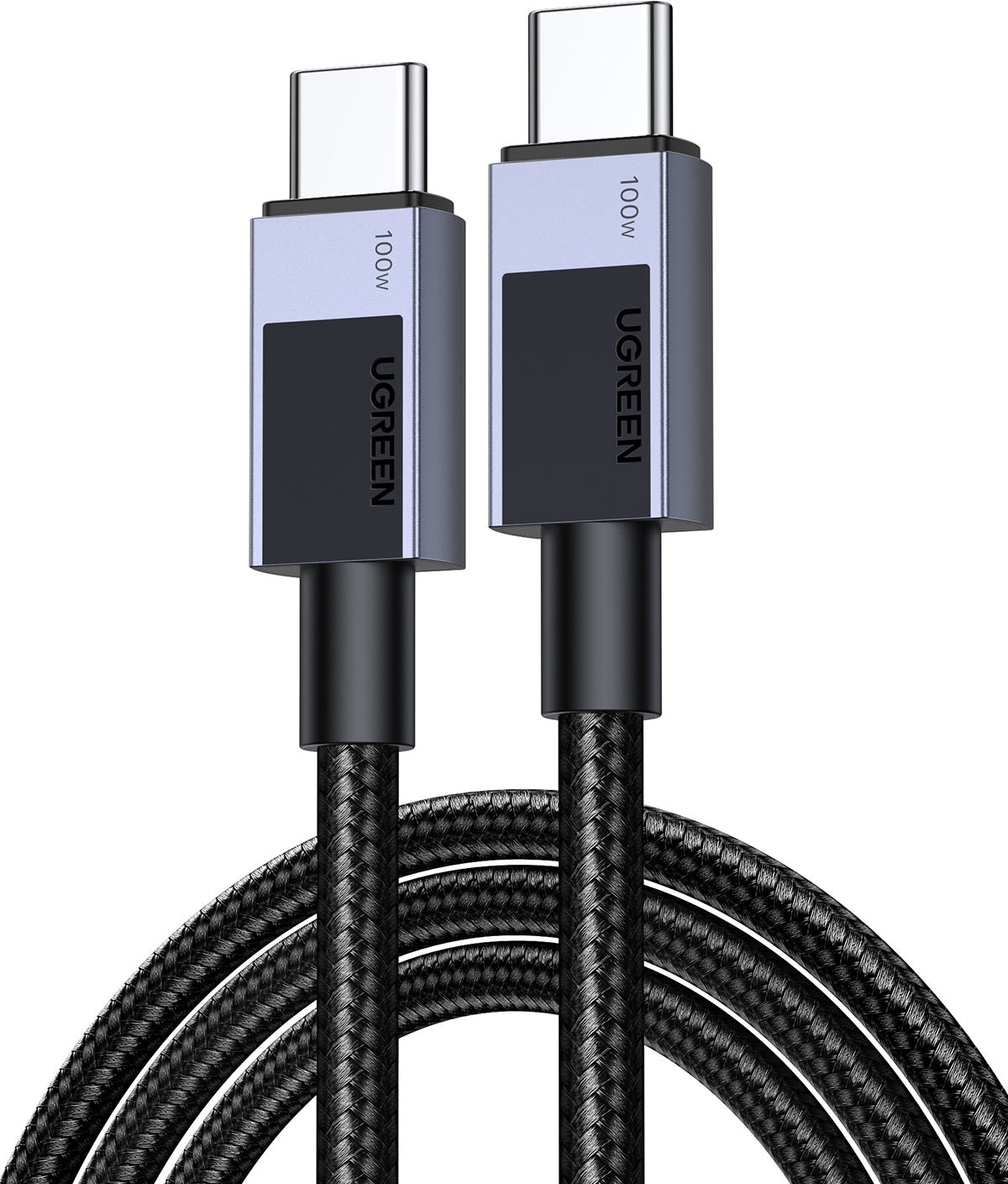 Ugreen USB-C-auf-USB-C-Kabel – USB 2.0 (480 Mbit/s) – 0,5 m – PD 100 W – Grau – für iPhone 15 und mehr