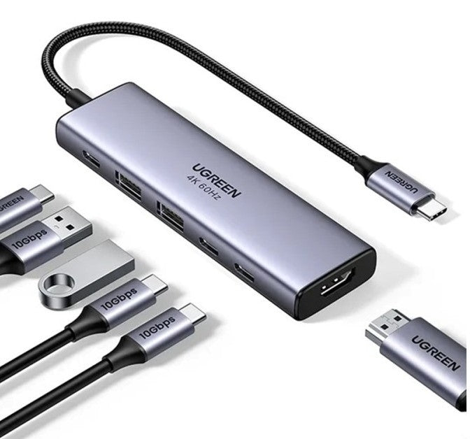 UGREEN 35999 Multiport-Adapter – USB-C, HDMI, 100 W PD