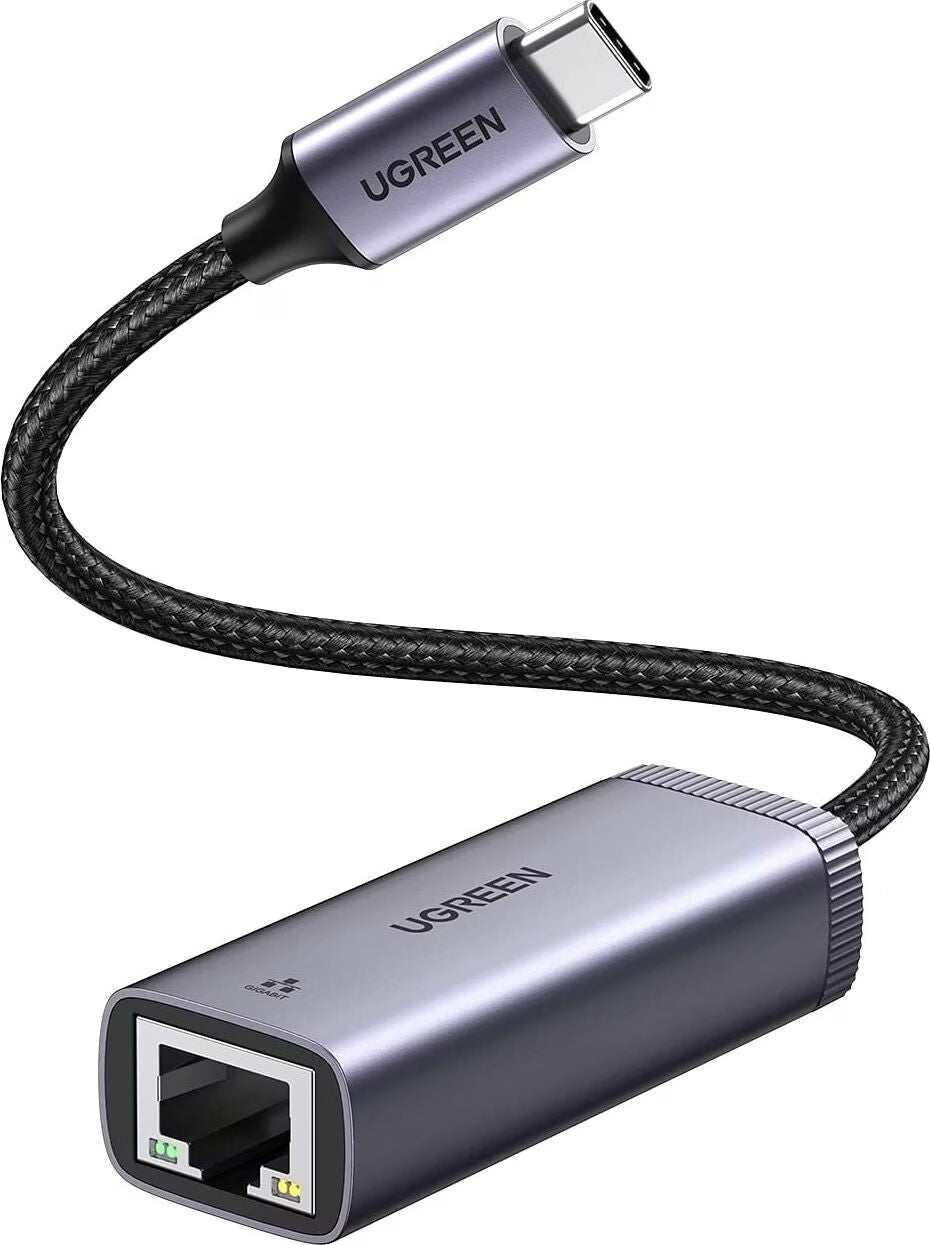 UGREEN 40322 Netzwerkadapter USB-C zu RJ-45 – 1 Gbit/s, für Apple (MacBook, iPad), Dell XPS, Surface