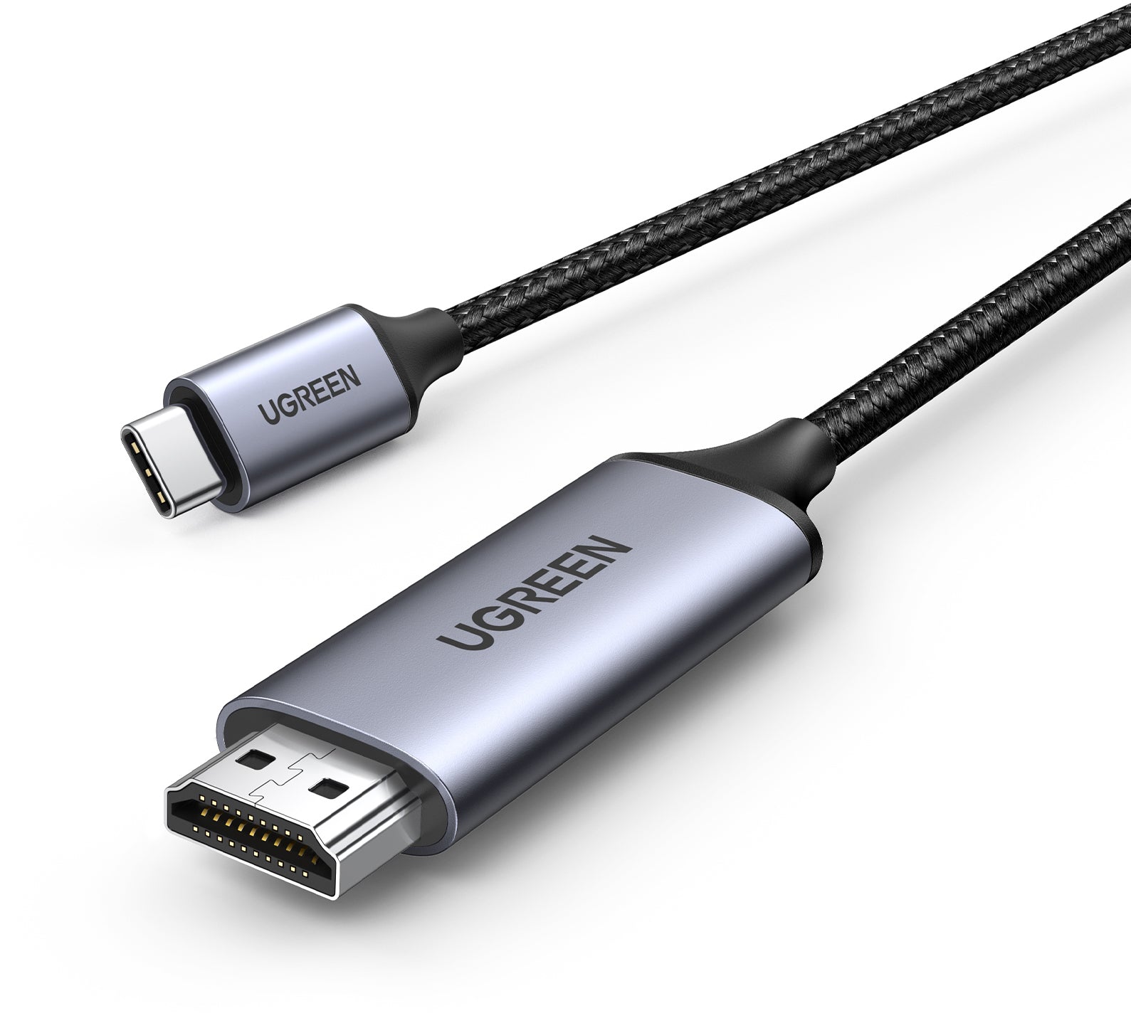 Ugreen USB-C auf HDMI Kabel DP 1.2 4K 60 Hz – 1,5 m – HDR, geflochten – für USB-C-Geräte mit DP Alt Mode