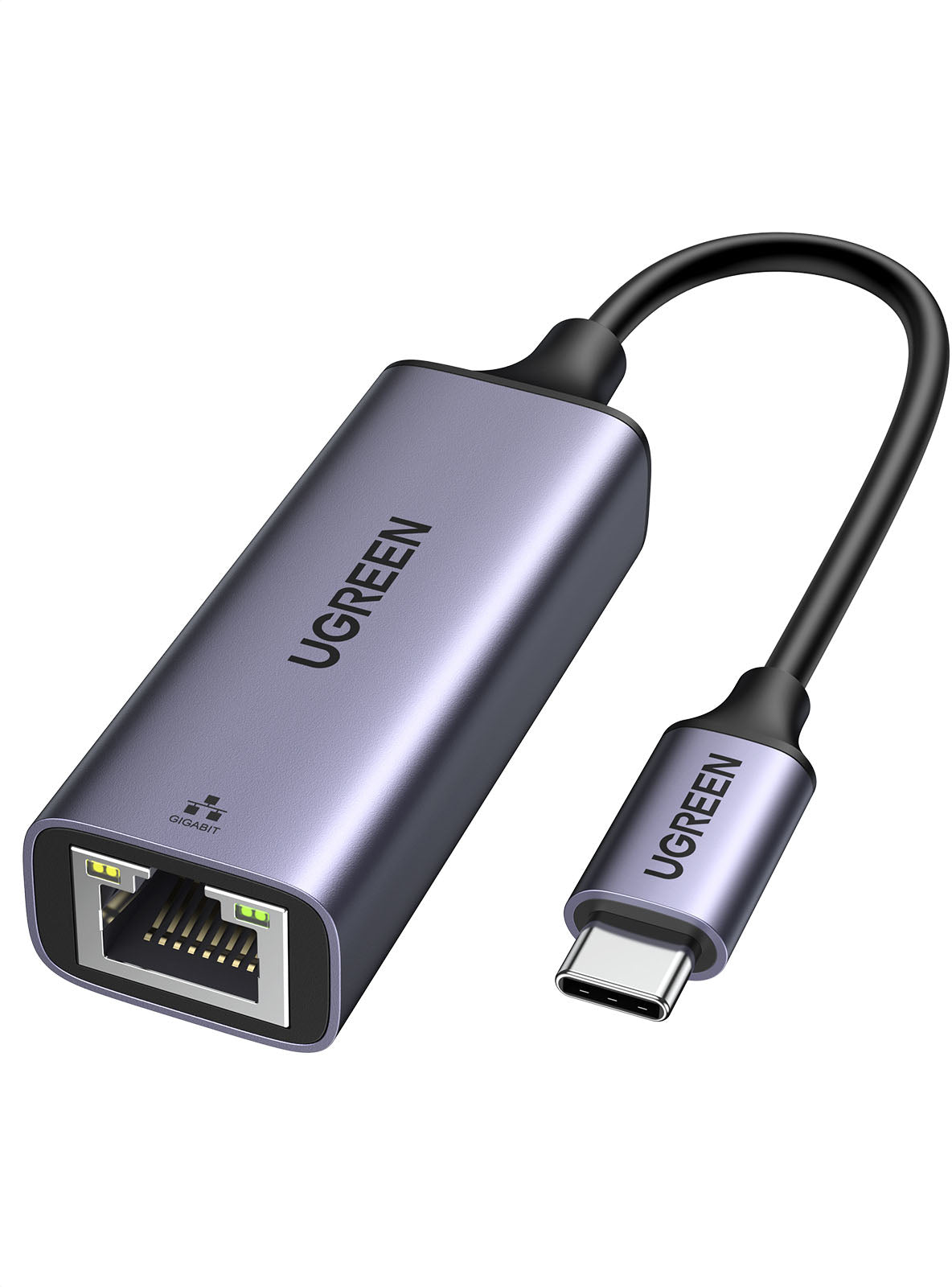 UGREEN 50737 Netzwerkadapter USB-C/USB-A zu RJ-45 – 1 Gbit/s (Gigabit Ethernet), USB 3.2 Gen 1 (5 Gbit/s)