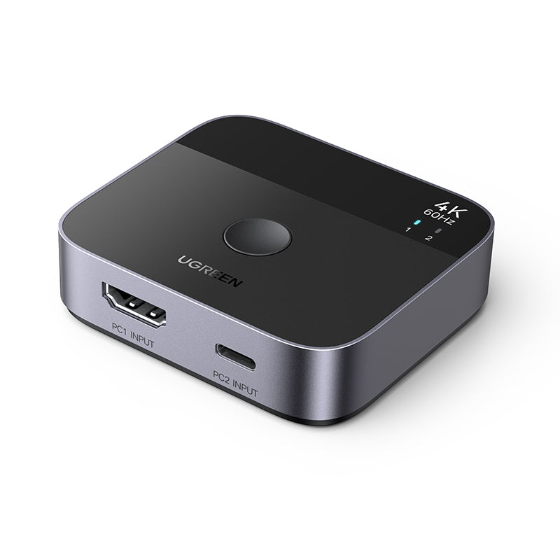 Ugreen 55452 Switch USB-C/HDMI zu HDMI – 4K (3840 × 2160) @ 60 Hz, 1× USB-C + 2× HDMI → 1× HDMI
