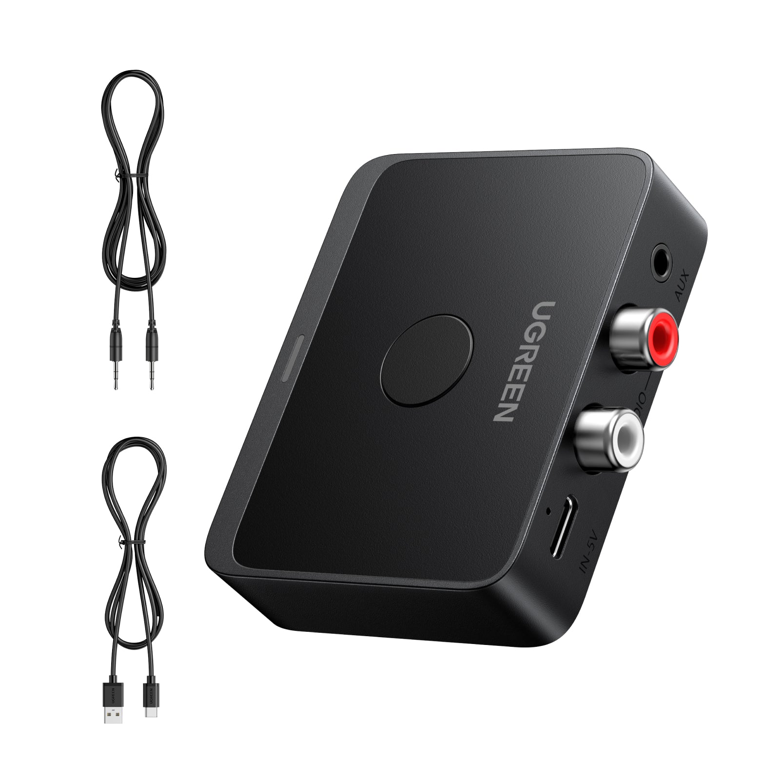 UGREEN BT55545 – Bluetooth Audio-Empfänger – Bluetooth 6.0, LDAC Hi-Res – 15 h Akkulaufzeit
