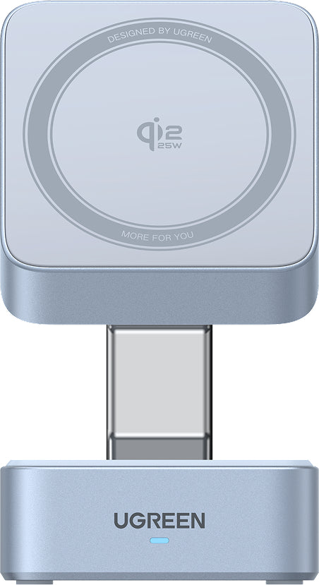 Ugreen Kabelloses Ladegerät 25 W – magnetisch (MPP), Qi 2,2, 2-in-1 – für iPhone 16 und neuer