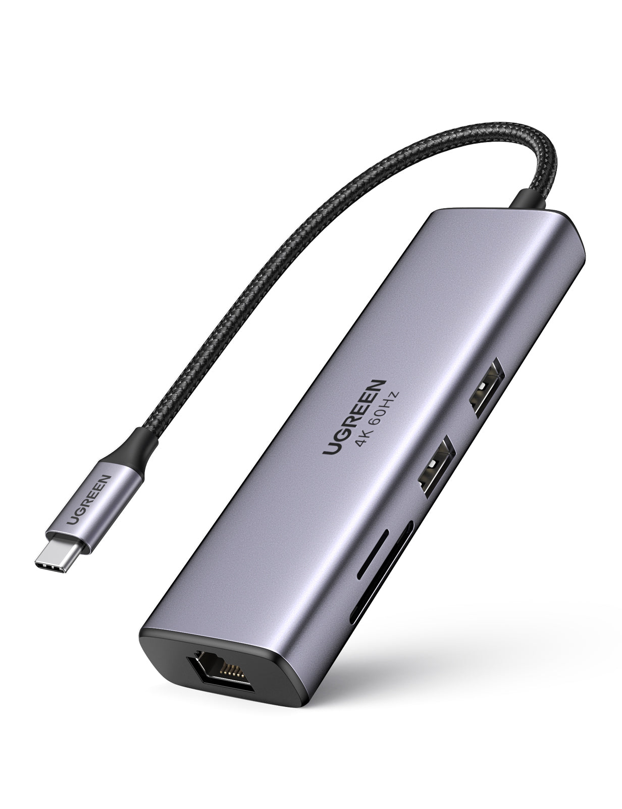 Ugreen 60515 Multiport-Adapter – USB-C, HDMI, 2× USB-A, USB-C, 100 W PD, GbE