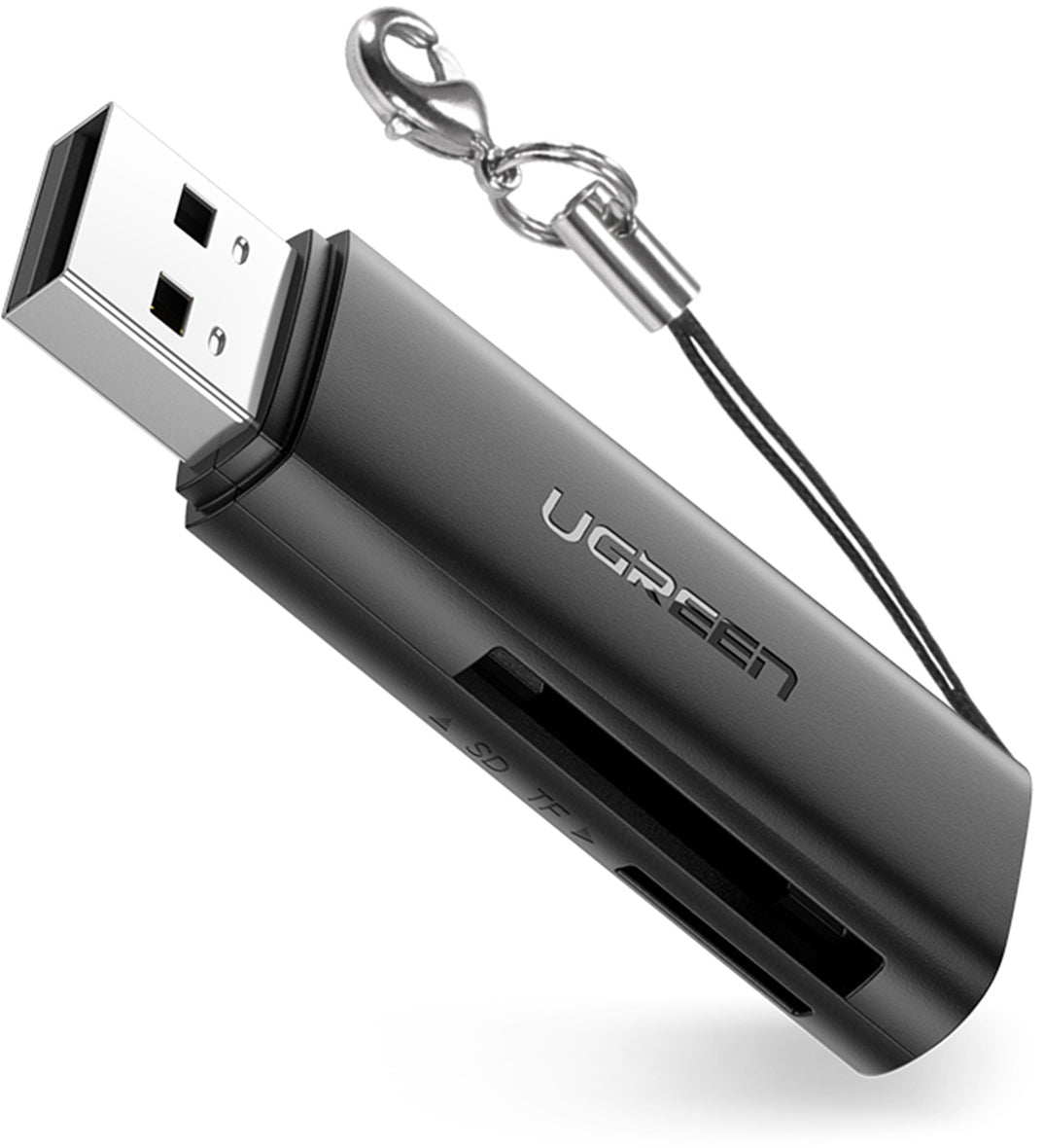 Ugreen USB-Kartenleser USB-A – SD/microSD – USB 3.2 Gen 1 (5 Gbit/s) – Plug & Play – Schwarz