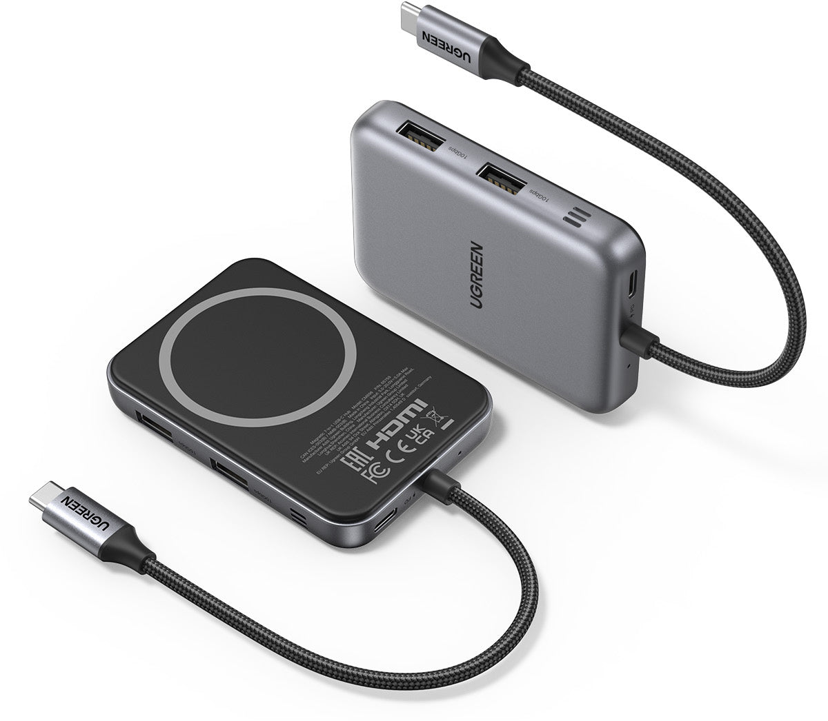 Ugreen 65759 Multiport-Adapter – USB-C, 1× HDMI, 100 W PD, SD/microSD, für iPhone 15/16