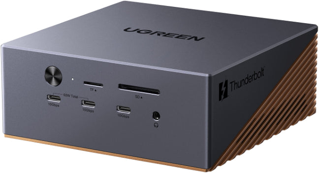 Ugreen Maxidok 85590F Dockingstation – Thunderbolt 5, DP, 3× USB-C, 3× USB-A, 60 W PD, 2,5GbE, SD/microSD
