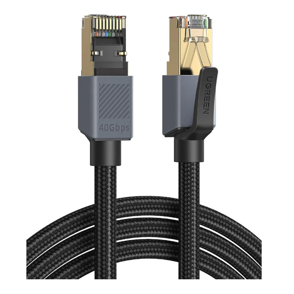 Ugreen 85731 Patchkabel – Cat8 F/FTP, 5 m, Grau/Schwarz