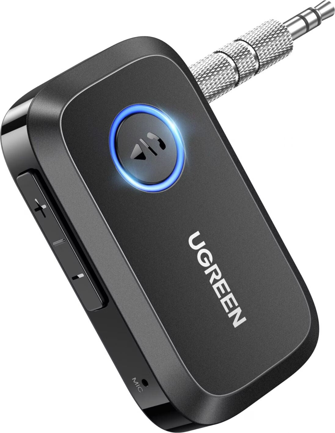 Ugreen 90748 Bluetooth-Empfänger – Bluetooth 5.3, 3,5 mm AUX – für Fahrzeuge und Geräte mit 3,5 mm AUX