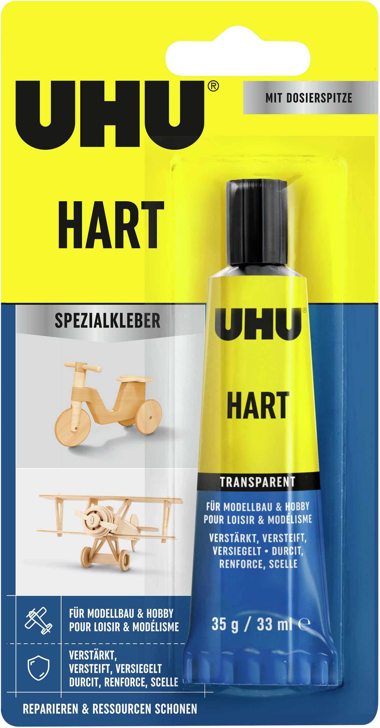 UHU HART Spezialkleber – für Balsaholz, Holzwerkstoffe