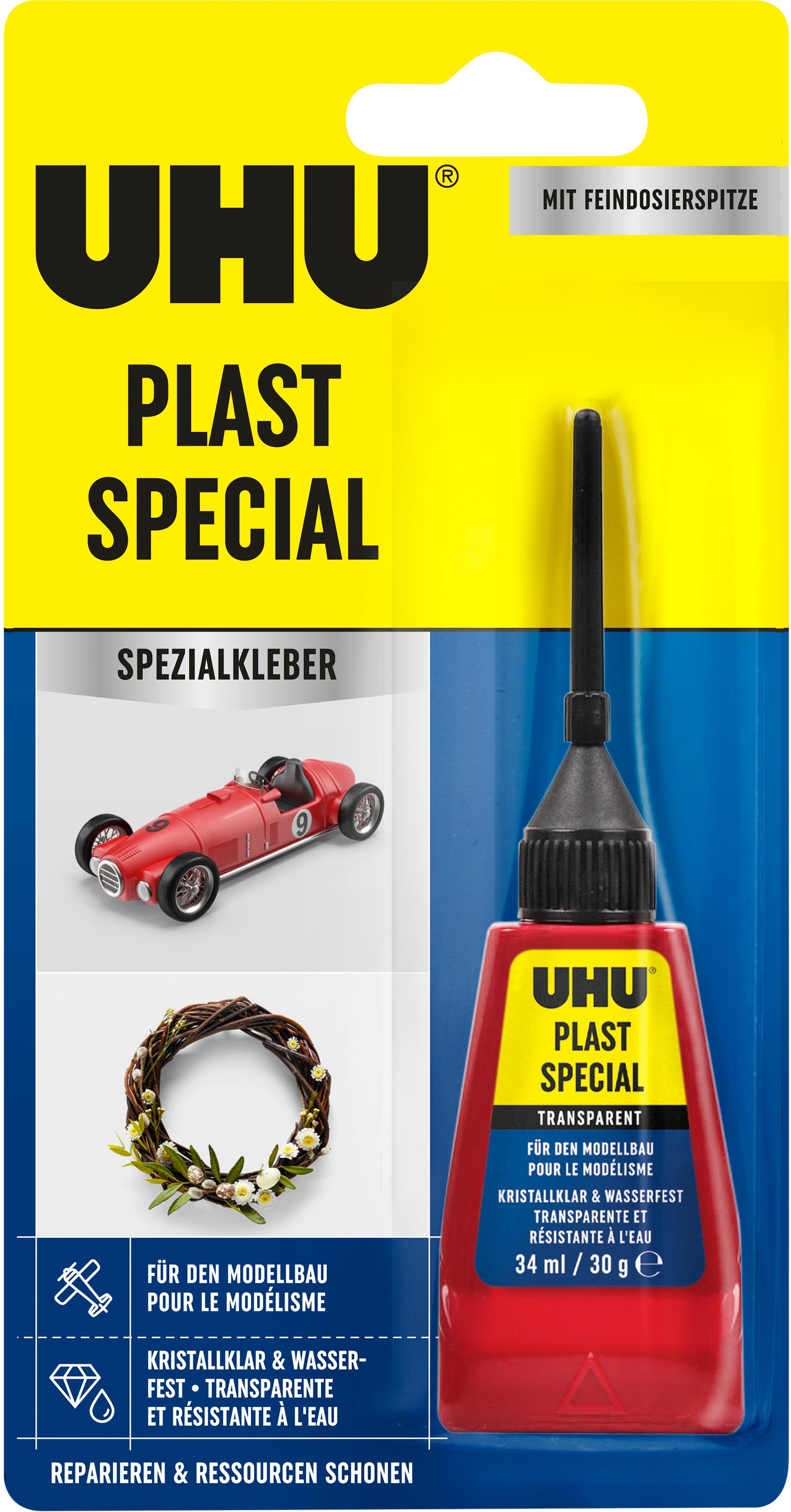 UHU Plast Spezial – für Polystyrol, Kunststoffe