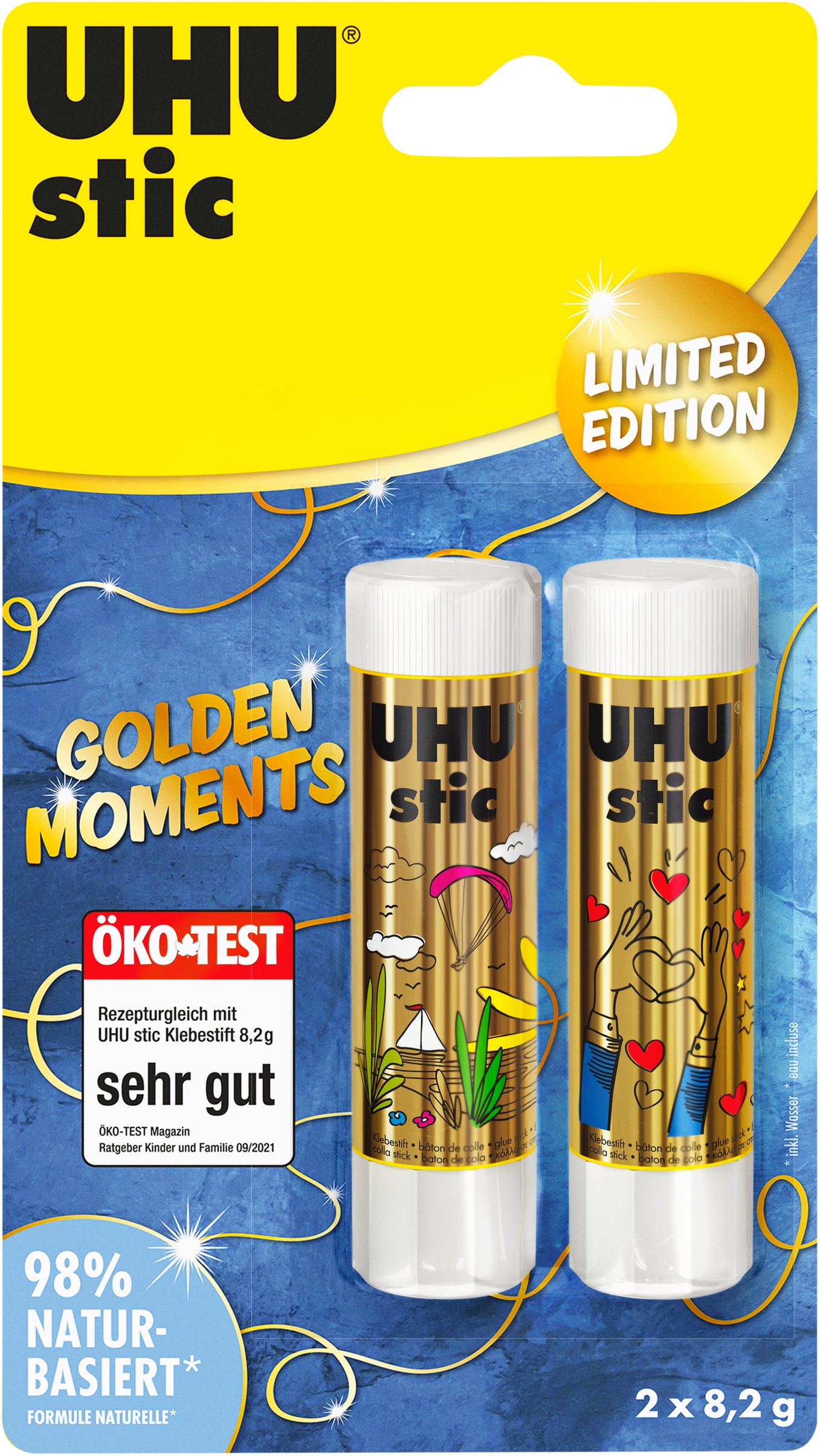 UHU Stic Klebestift – 2 × 8,2 g