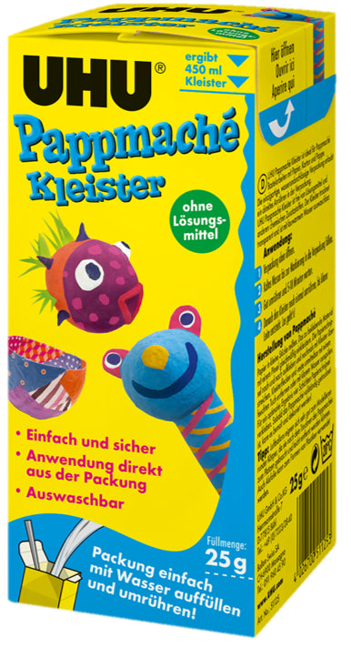 UHU Kleister Pappmaché – Pulverform, 25 g