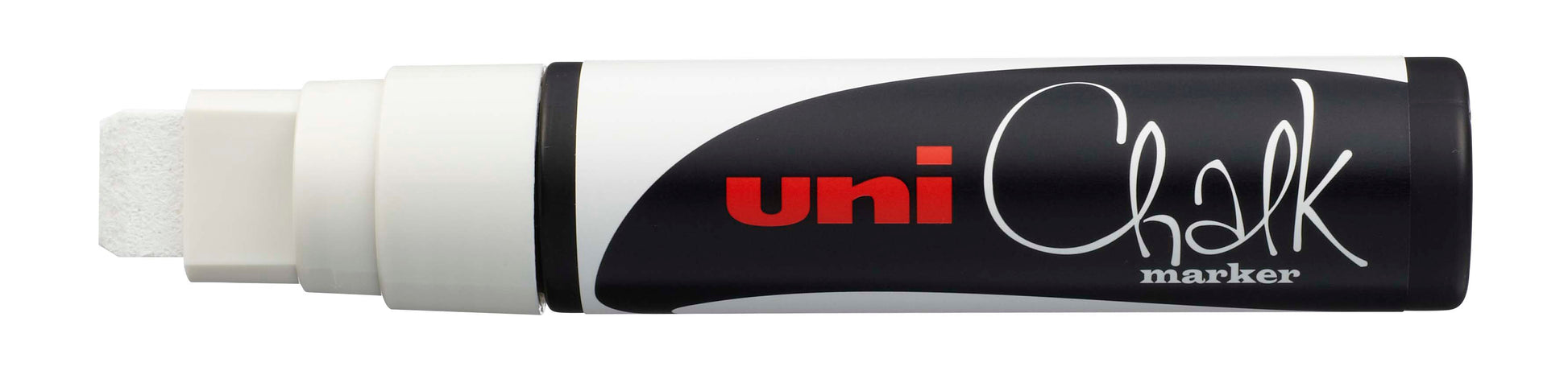 Uni-Ball PWE-17K Kreidemarker – Keil 15 mm – Weiss, für Glas und andere glatte Oberflächen