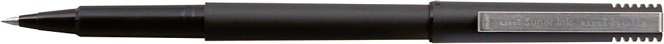 Uni-Ball Micro UB-120 – Tintenroller, 0,5 mm, Schwarz, dokumentenecht, wasserfest, mit Kappe