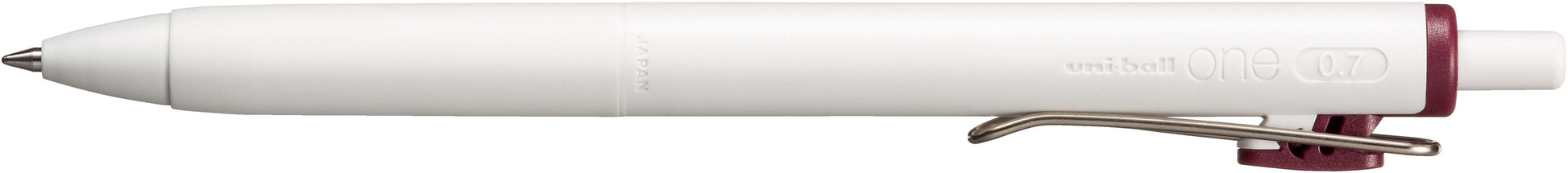 Uni-Ball ONE UMN-S-07 – Tintenroller, 0,7 mm, wasserfest, Bordeaux/Schwarz