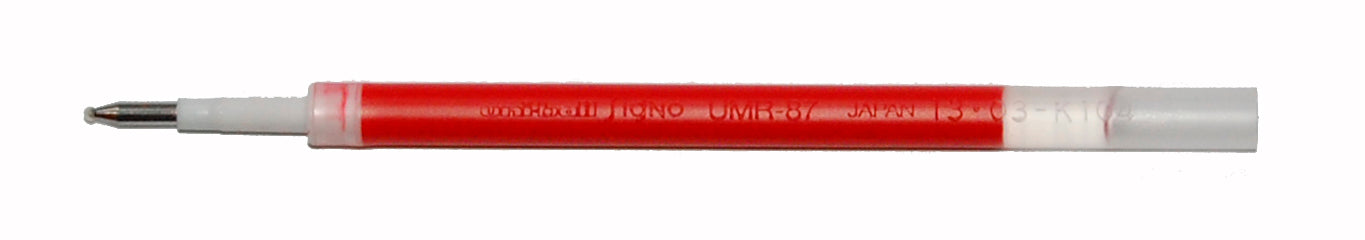 Uni-Ball UMR-87.2 Rollerpatrone – Rot, 0,7 mm, für Uni-Ball Signo UMN 207, UMN207 Premier, 2er-Pack