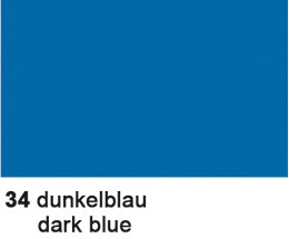 Ursus Transparentpapier – 70 × 100 cm, 42 g/m², dunkelblau
