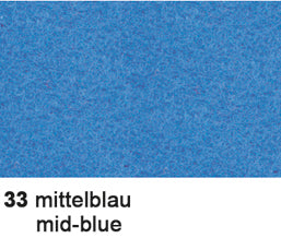 Ursus Bastelfilz, Viskose, Mittelblau, 20,2 × 30,2 cm, 10 Stk.