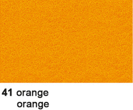 Ursus Bastelfilz, Viskose, Orange, 20,2 × 30,8 cm, 140 g/m², 10 Bogen, 4170041