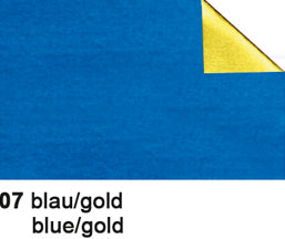 Ursus Bastelfolie, Aluminium, Blau, Gold, 50 × 80 cm, 4442107
