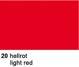 Ursus Seidenpapier – 50 × 70 cm, Hellrot – 6 Blatt