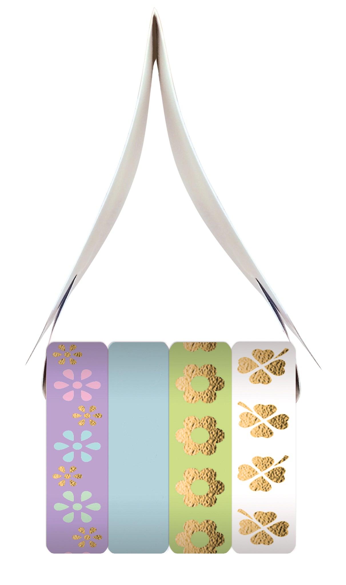 Ursus Washi Tape Blumen/Klee – Breitenmix 6,5/3,5 mm × 10 m, Mehrfarbig, Papier
