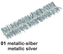 Ursus Pfeifenputzer, Chenilledraht, Metallic-Silber, Ø 9 mm × 50 cm, 10 Stk.