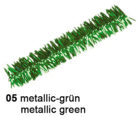 Ursus Pfeifenputzer, Chenilledraht, Metallic-Grün, Ø 9 mm × 0,5 m, 10 Stk.