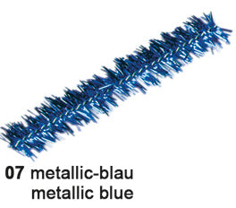 Ursus Pfeifenputzer, Chenilledraht, Blau, Metallic, Ø 9 mm × 50 cm, 10 Stk., 6530007