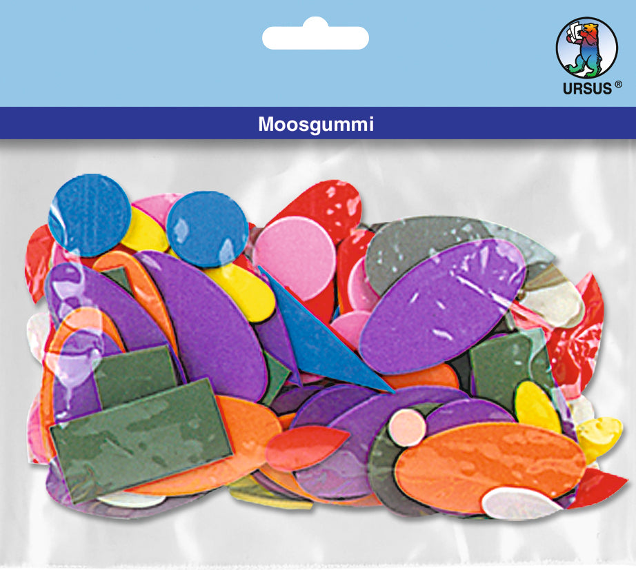 Ursus Moosgummi, Mehrfarbig, 16,3 × 18,2 × 4,4 cm, 2 mm, 200 Stk., Art.-Nr. 8380099