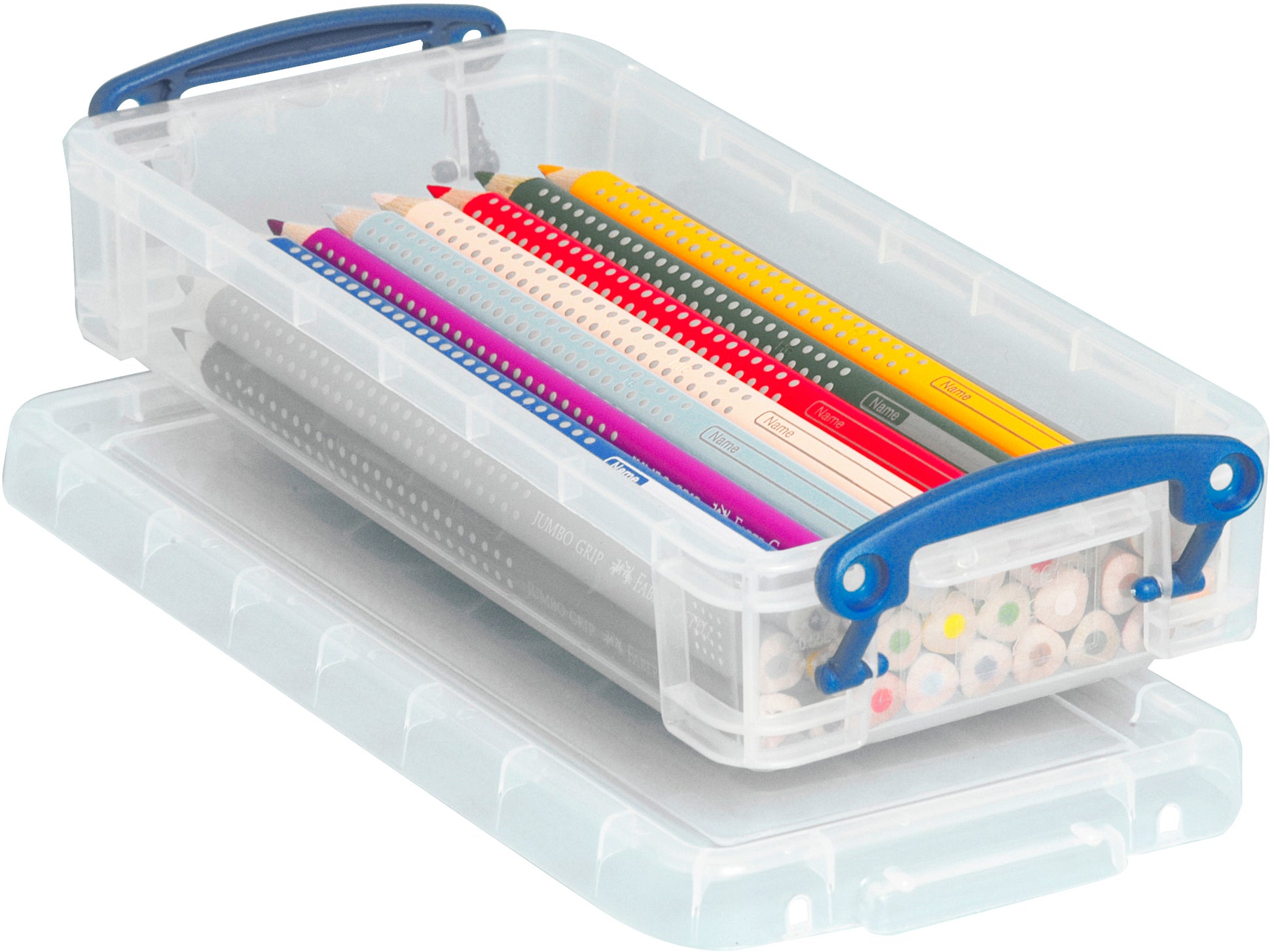 Usefulbox Aufbewahrungsbox 0,55 l – Kunststoff (PP) – Transparent – Mit Verriegelung, Stapelbar