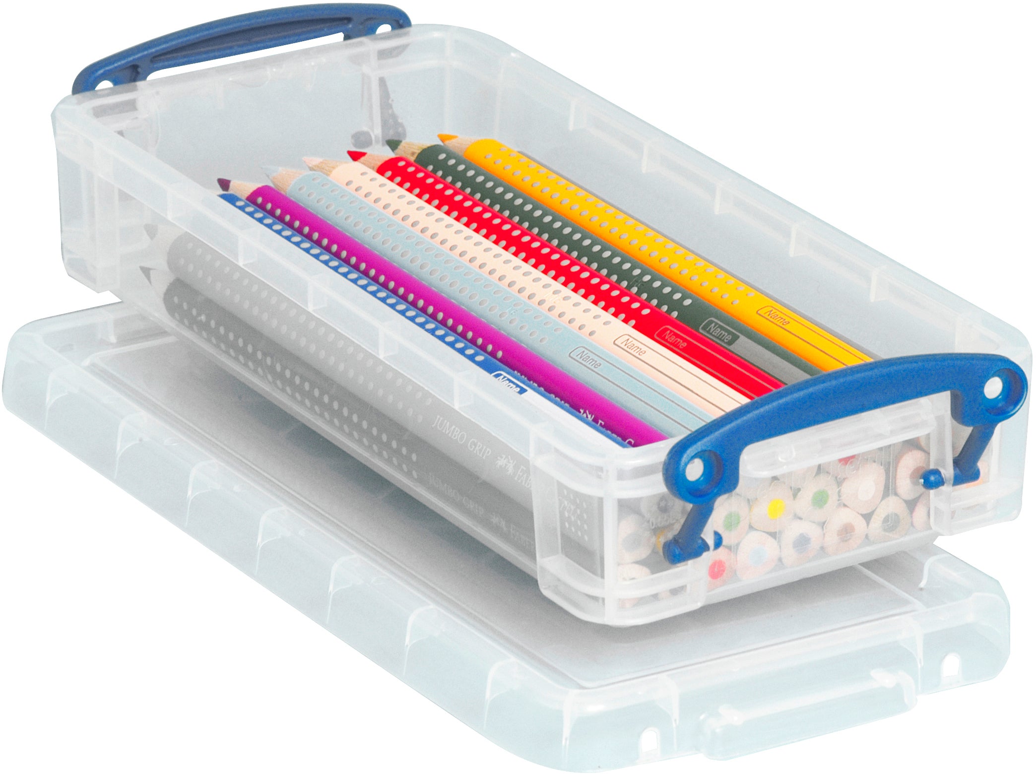 Usefulbox Aufbewahrungsbox 0,55 l – Kunststoff (PP) – Transparent – Mit Verriegelung, Stapelbar