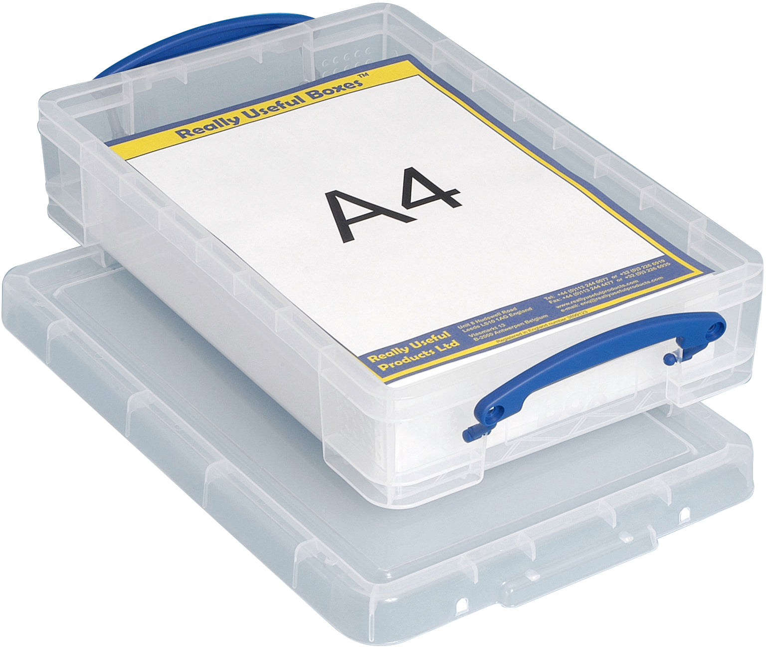 Usefulbox Aufbewahrungsbox 4 l – Kunststoff (PP) – Transparent – 304 × 78 × 393 mm