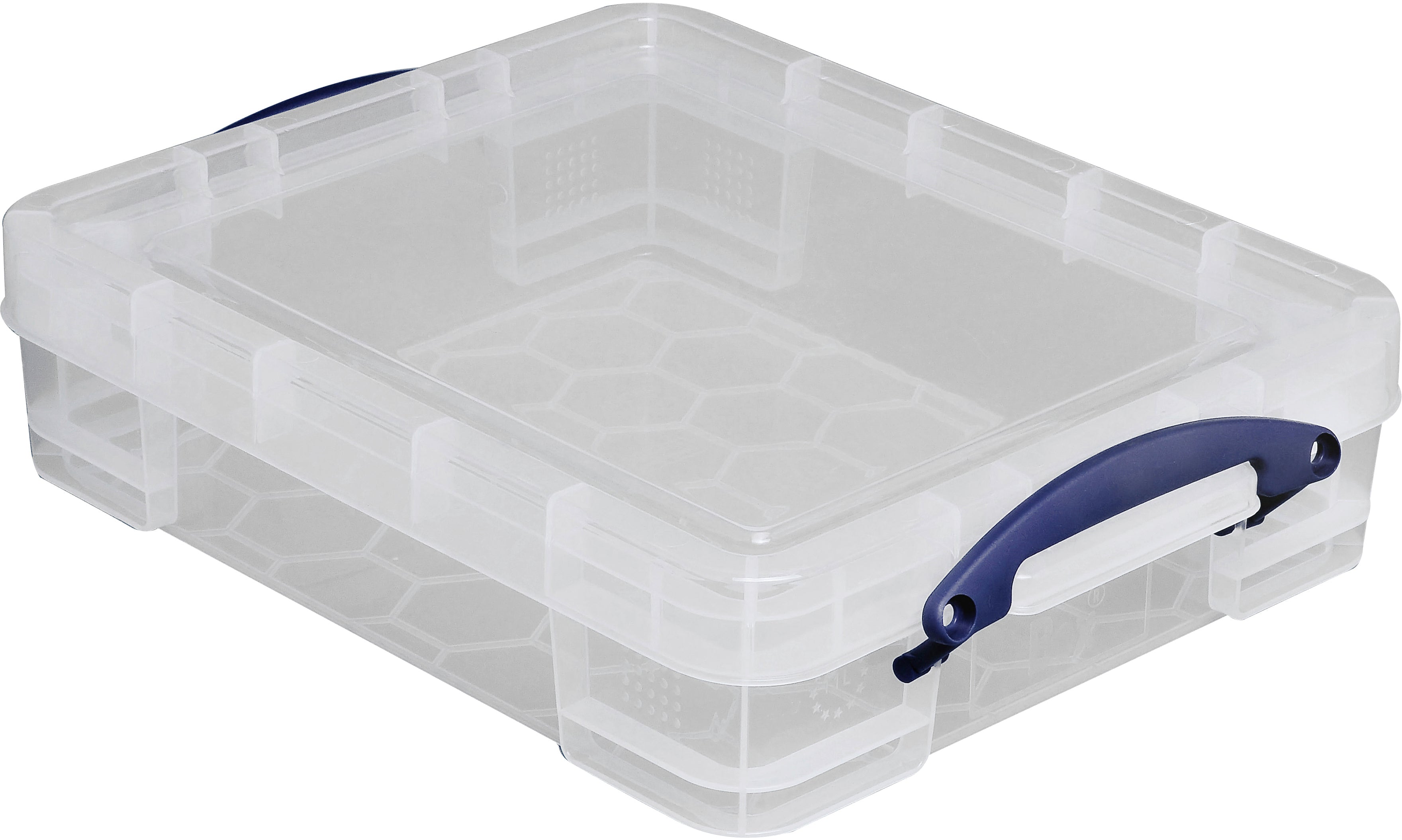 Usefulbox Aufbewahrungsbox 11 l – Kunststoff – Transparent – stapelbar, mit Verriegelung – 355 × 120 × 455 mm