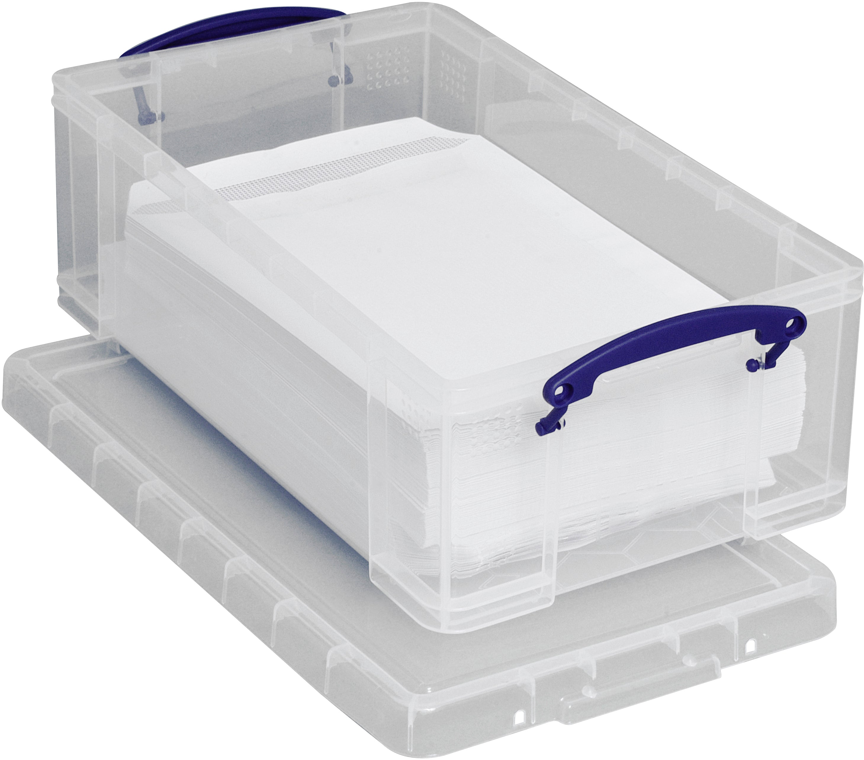 Usefulbox Aufbewahrungsbox 12 l – Polypropylen – Transparent – 270 × 160 × 460 mm