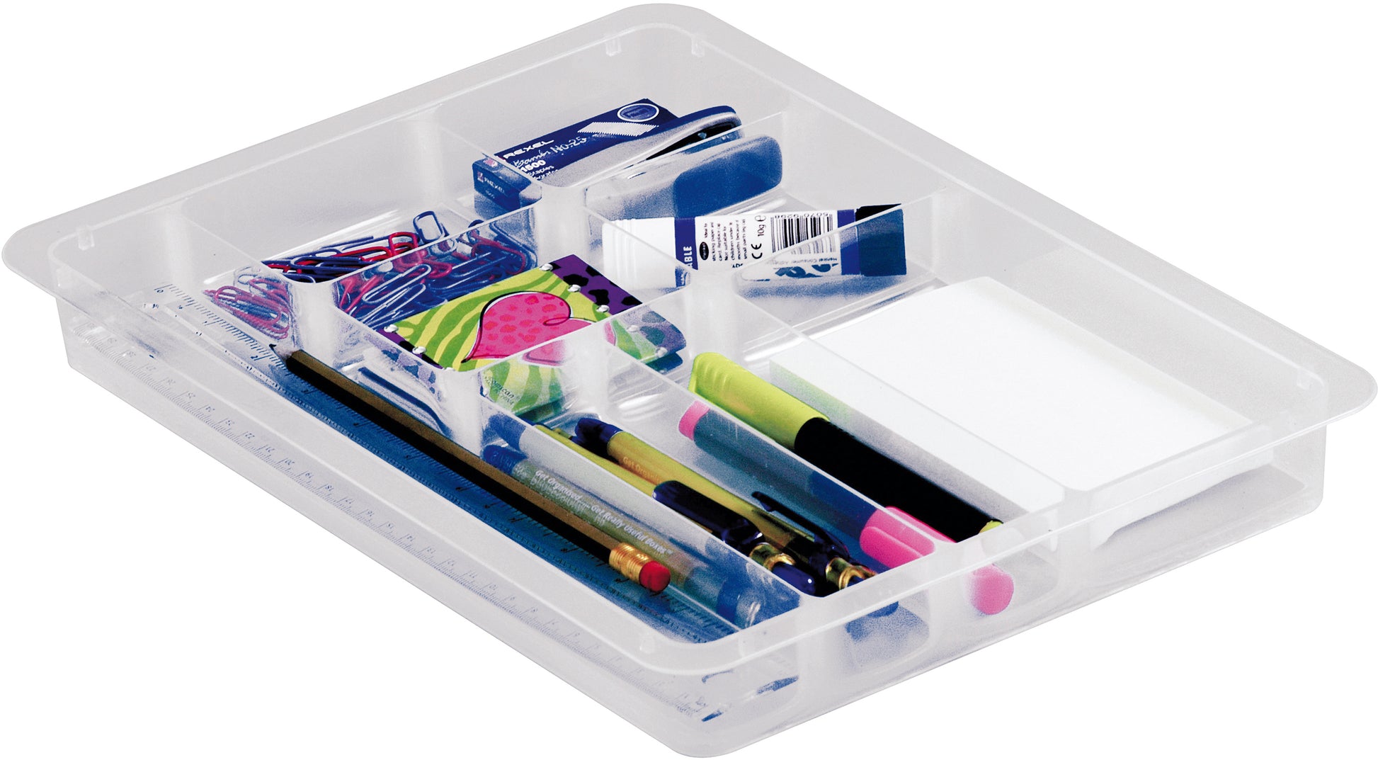Usefulbox 68504700 Schubladenelement – 8 Fächer, Polypropylen (PP), B 220 × H 38 × T 382 mm