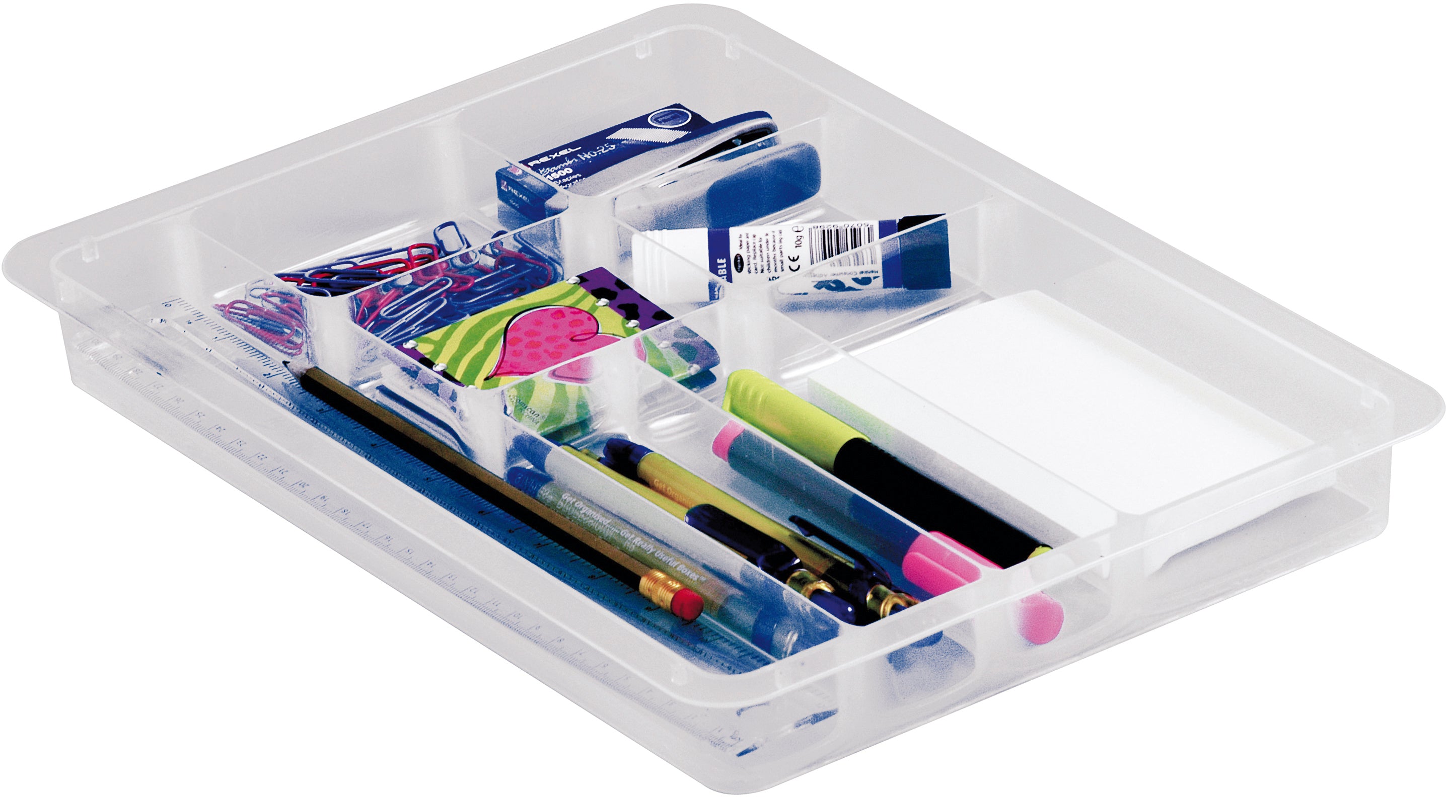 Usefulbox 68504700 Schubladenelement – 8 Fächer, Polypropylen (PP), B 220 × H 38 × T 382 mm