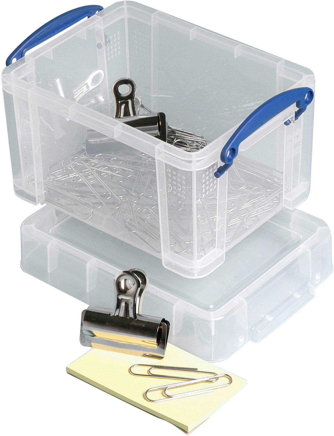 Usefulbox Aufbewahrungsbox 1,6 l – Polypropylen – Transparent – mit Verriegelung – 135 × 110 × 193 mm