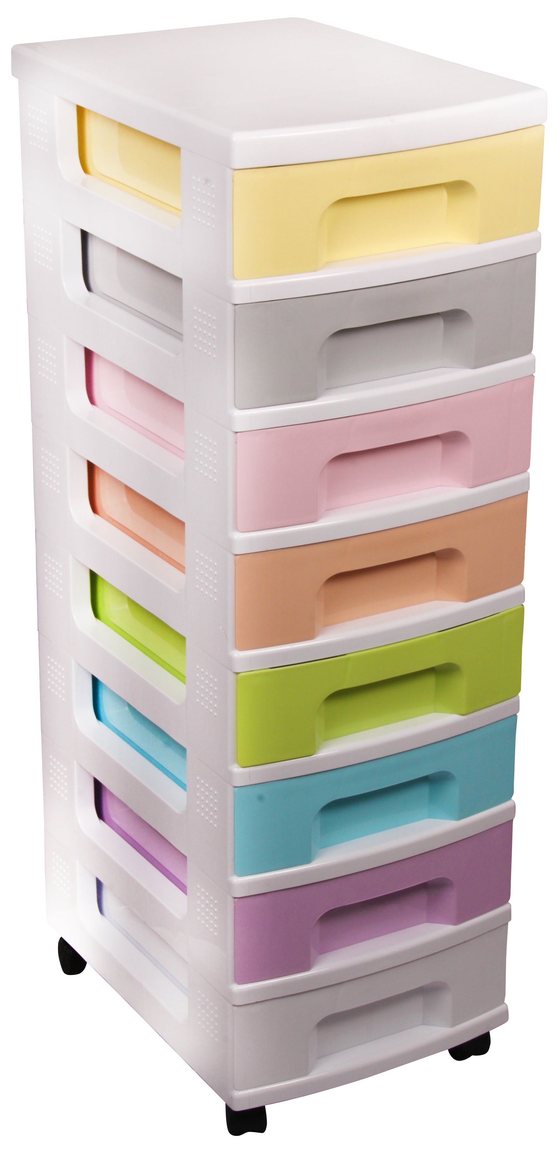 Usefulbox Really Useful Box Schubladenturm 8 Schubladen – mit Rollen – 305 × 890 × 425 mm