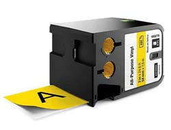 DYMO Schriftband – 54 mm × 7 m, gelb, schwarz – für DYMO XTL – 1868775