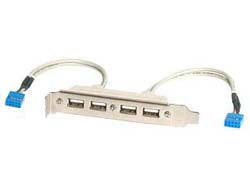 StarTech.com 4 Port USB Adapter – USB 2.0 (480 Mbit/s) – 0.286 m – 5er-Set
